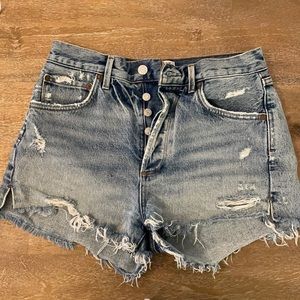Agolde Size 27 high rise shorts